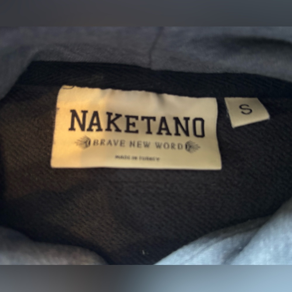 Naketano Men's Two-Tone Hoodie Sweatshirt‎ Size Small - Picture 7 of 10
